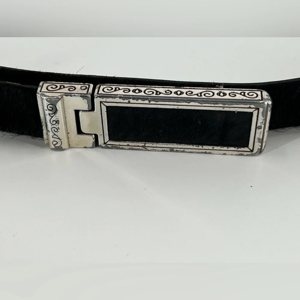 Vintage Brighton Skinny Calf Hair Belt‎ ML/32